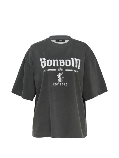logo-print cotton t-shirt by BONBOM