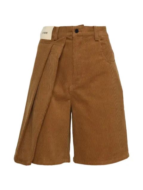 two-tuck corduroy shorts by BONBOM
