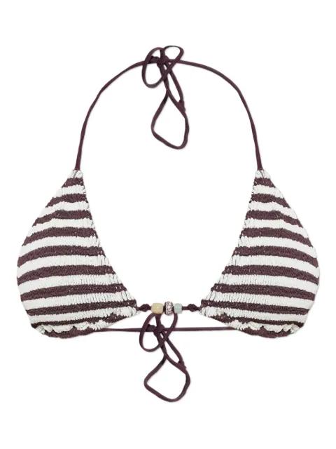 Beaded Ingrid bikini top by BOND-EYE