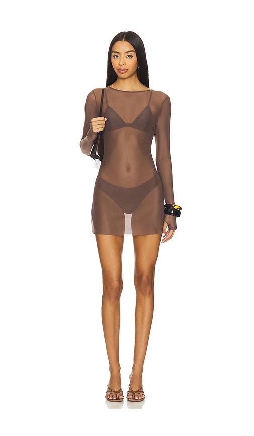 Bond Eye Gisele 2.0 Mini Dress in Brown by BOND-EYE