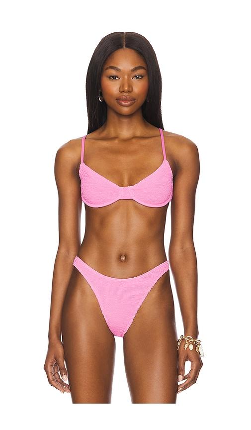 Bond Eye Gracie Balconette Bikini Top in Pink by BOND-EYE