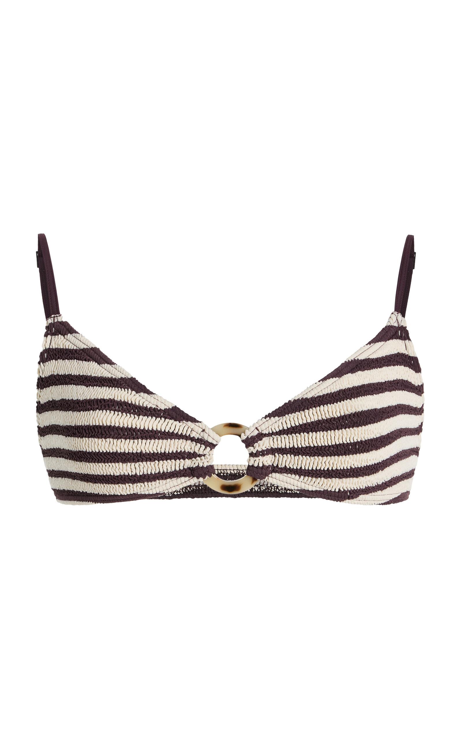 Bond-Eye Ring Lissio Striped Bikini Top - Moda Operandi by BOND-EYE