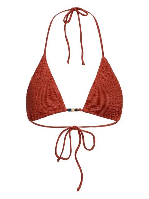 beaded Ingrid bikini top by BOND-EYE