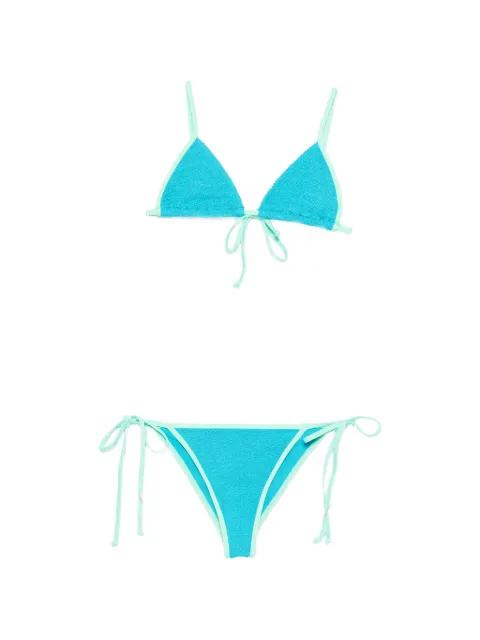 crinkle-effect bikini by BOND-EYE