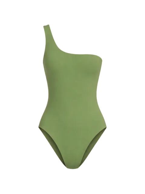 reversible one-shoulder swimsuit by BOND-EYE