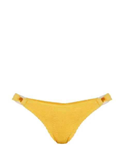 ring-detail crinkle-effect bikini by BOND-EYE