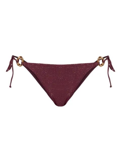 ring-detail side-tie bikini bottoms by BOND-EYE