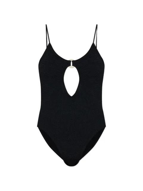 ring detail swimsuit by BOND-EYE