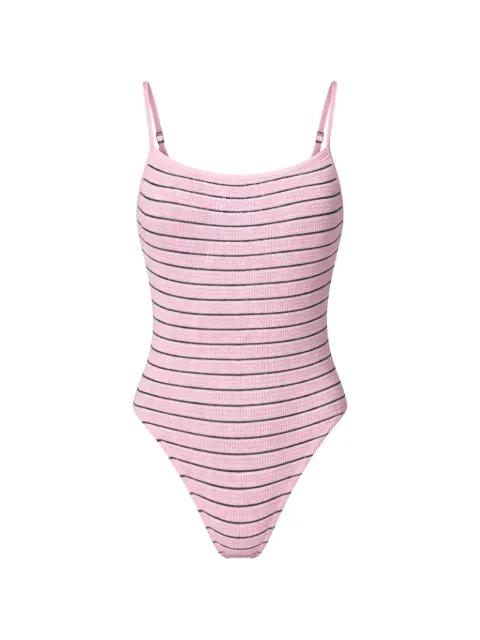 striped swimsuit by BOND-EYE
