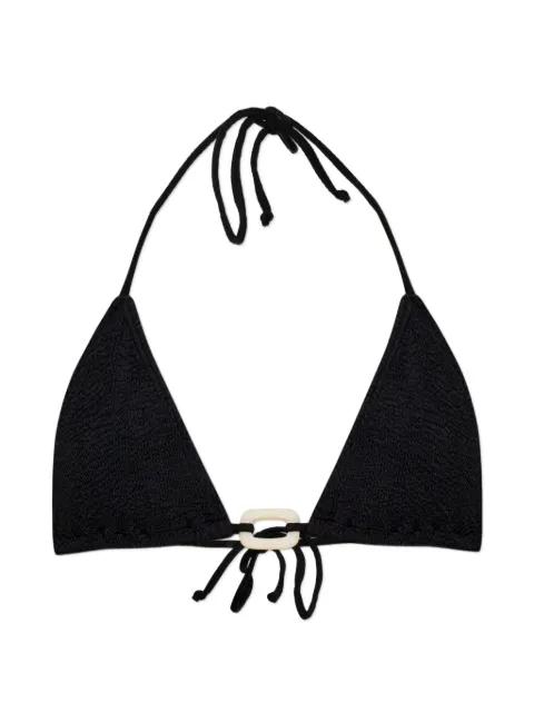 textured ring detail bikini top by BOND-EYE