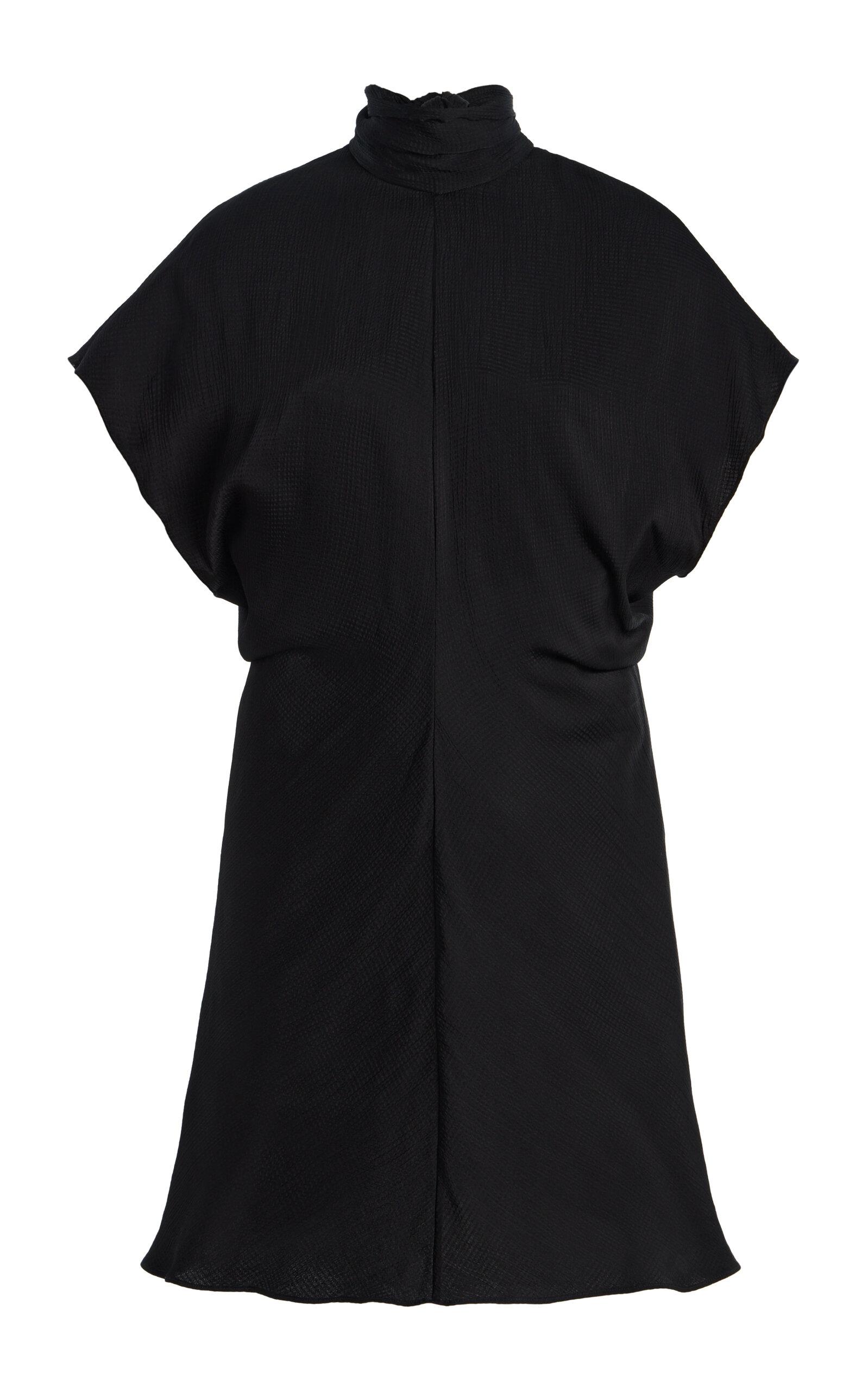 BONDI BORN Ardea Tie-Neck Satin Mini Dress - Moda Operandi by BONDI BORN