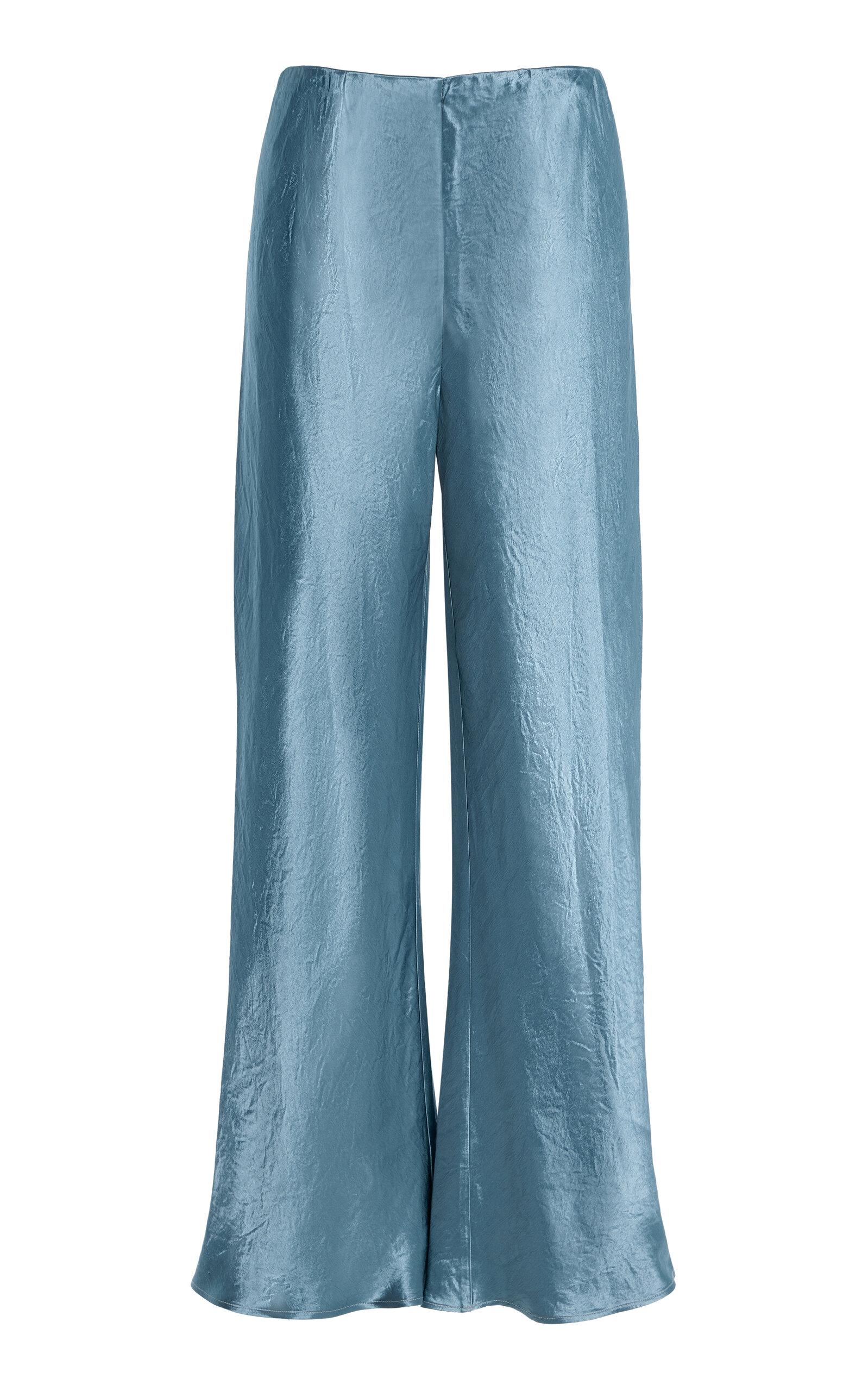 BONDI BORN Kobe Crinkled-Satin Flare Pants -oda Operandi by BONDI BORN