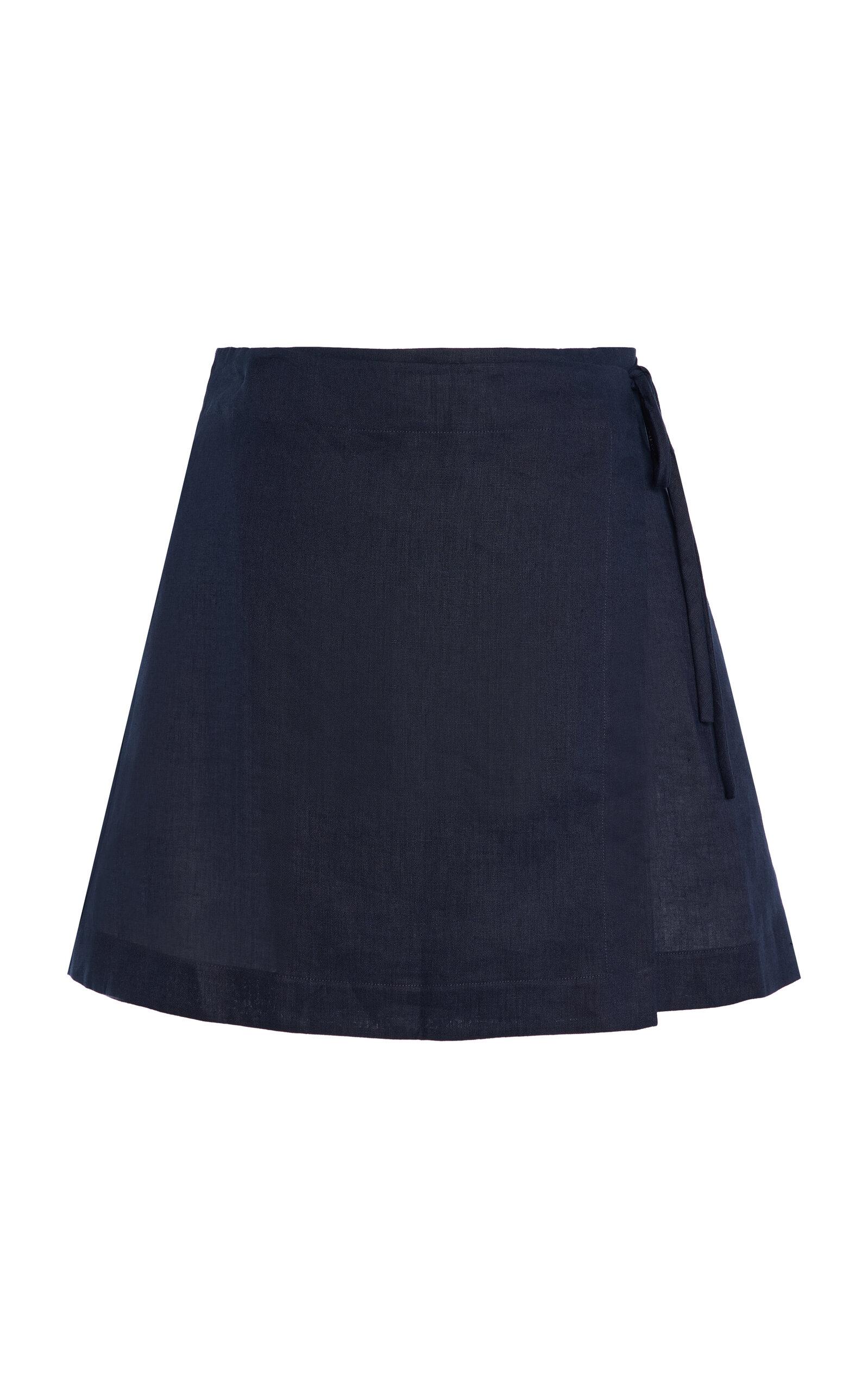 BONDI BORN Leiden Linen Wrap Minikirt - Moda Operandi by BONDI BORN