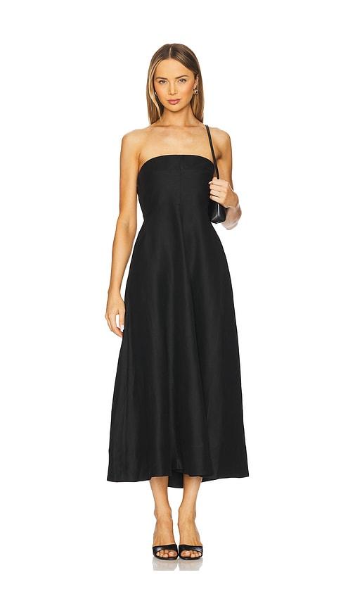 Bondi Born Bormio Strapless Maxi Dress in Black by BONDI BORN