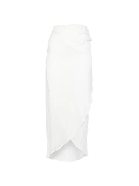 ruffled midi skirt by BONDI BORN