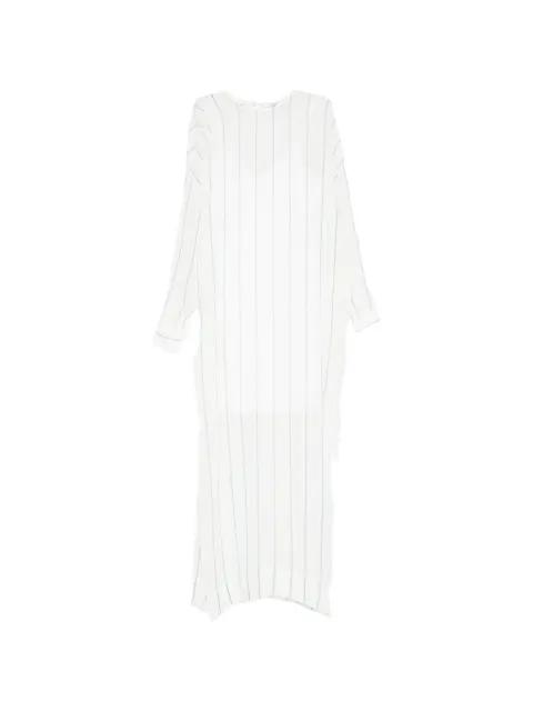 striped long-sleeved midi dress by BONDI BORN