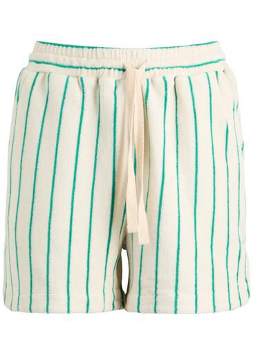 Naram striped terry shorts by BONGUSTA