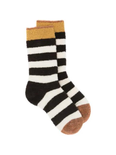 striped knitted socks by BONNE MAISON