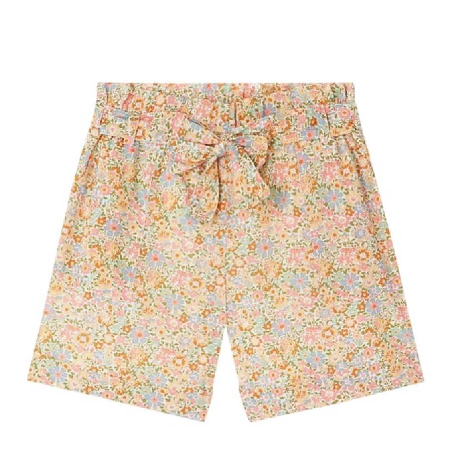 Bonpoint Girls Floral Print Cotton Shorts by BONPOINT