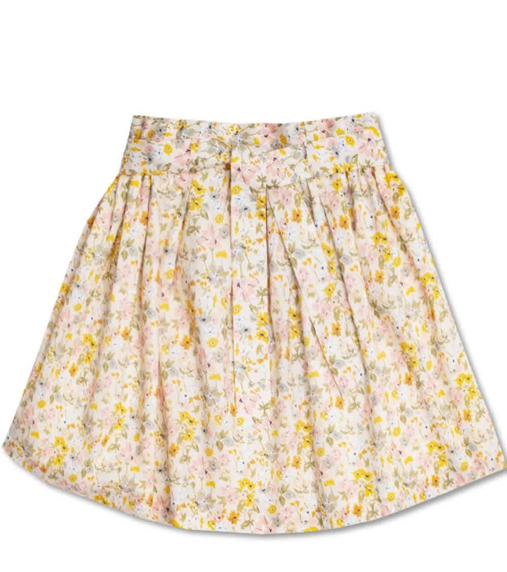 Bonpoint Girls Floral Print Flared Mini Skirt by BONPOINT