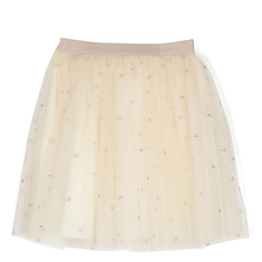 Bonpoint Girls Pois Star-Embroidered Tulle Skirt by BONPOINT