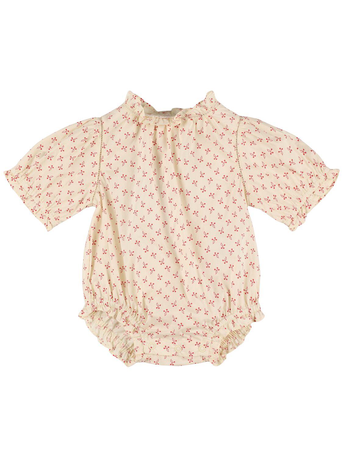 Cotton Jersey Romper by BONPOINT