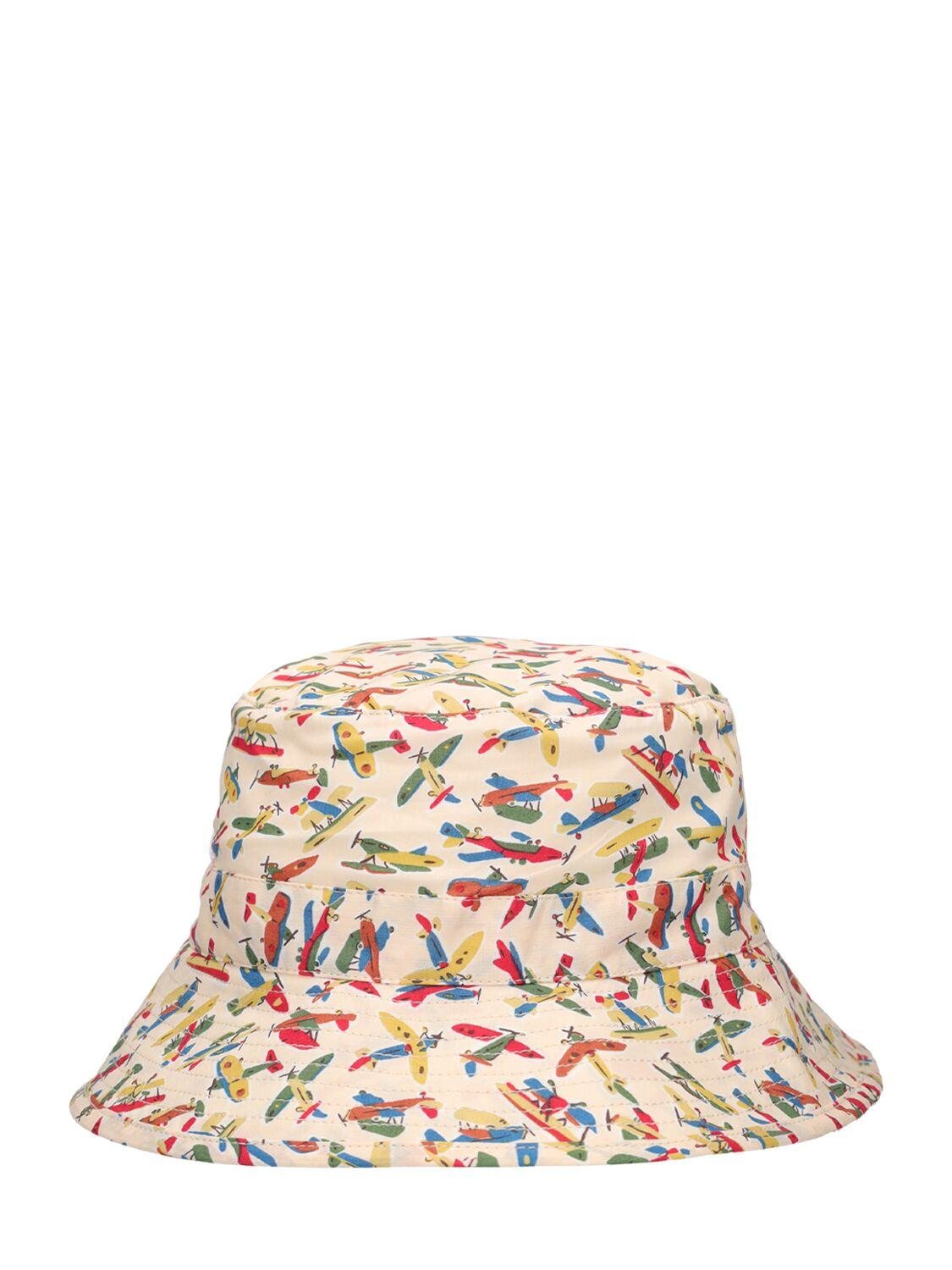 Cotton Poplin Bucket Hat by BONPOINT