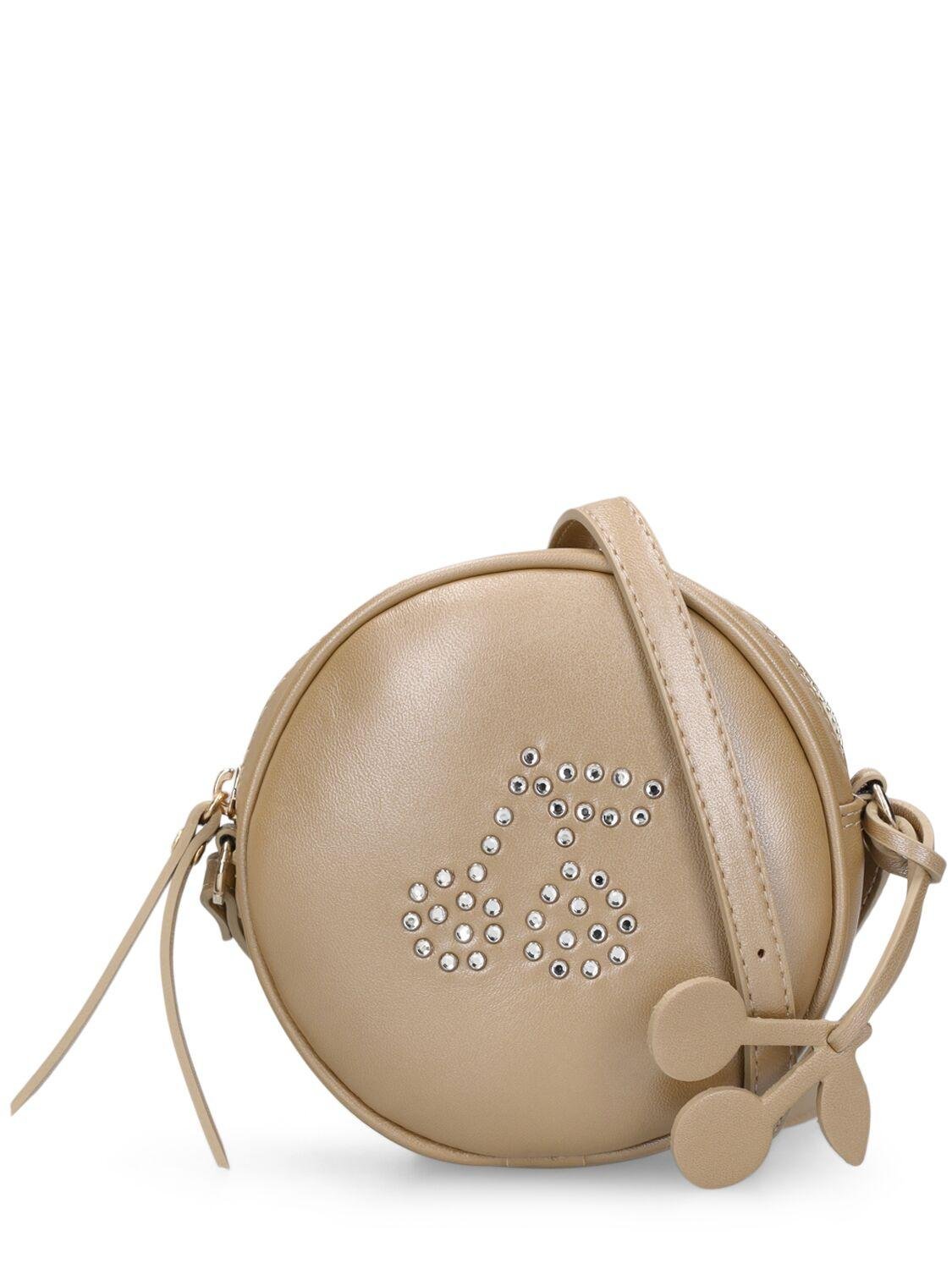 Embellished Leather Shoulder Bag by BONPOINT