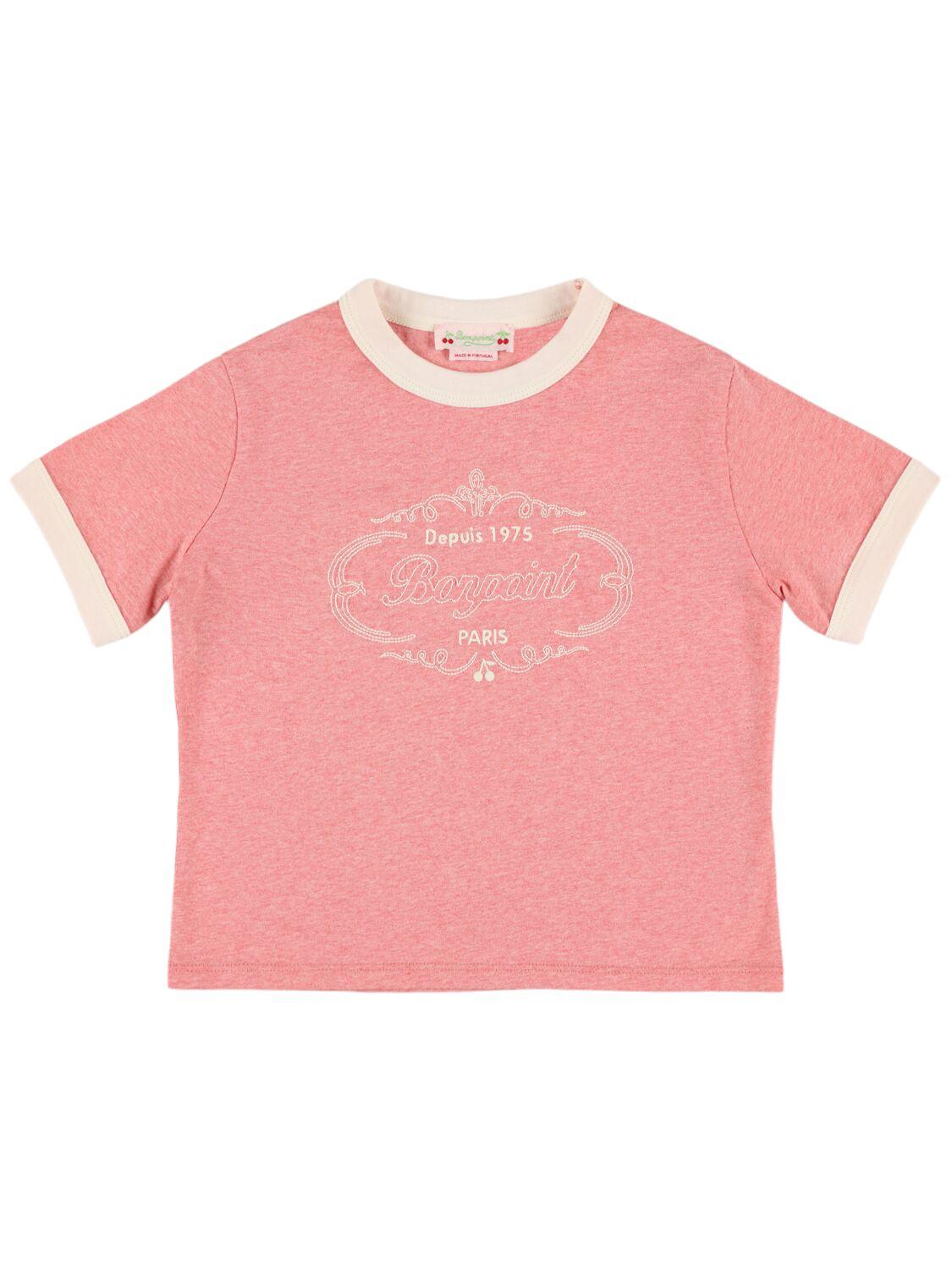 Embroidered Cotton Jersey T-shirt by BONPOINT