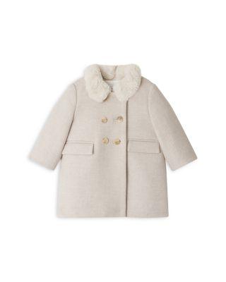 Girls' Manteau Moka Jacket With Faux Fur Collar - Baby by BONPOINT