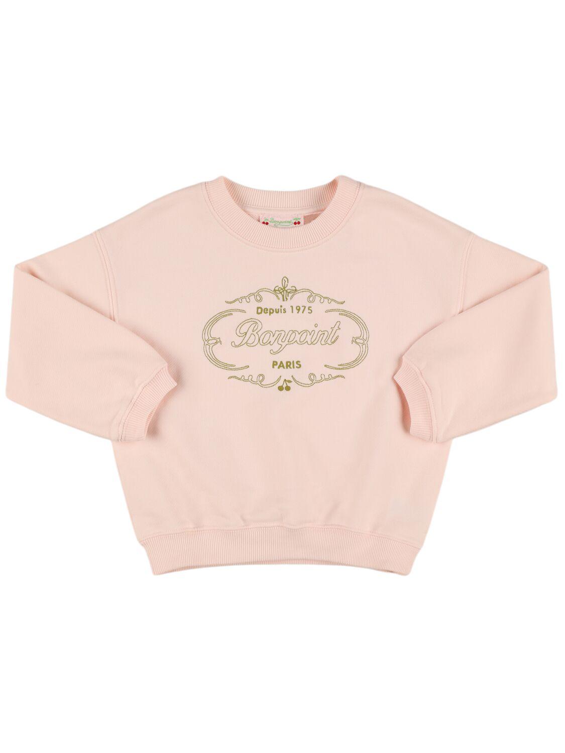 Printed Cotton Crewneck Sweatshirt by BONPOINT