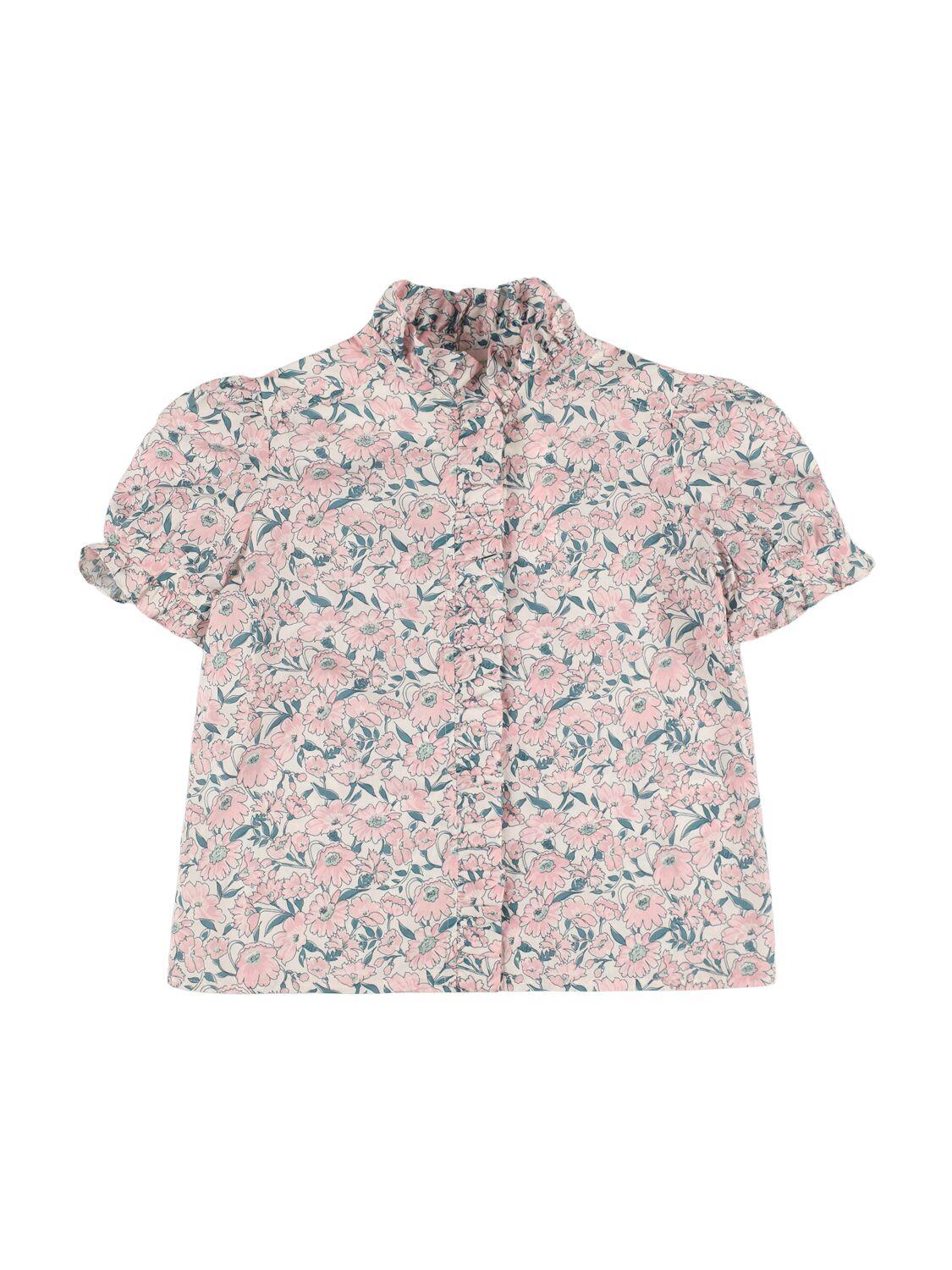 Printed Cotton Poplin Shirt by BONPOINT