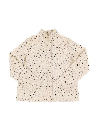 Printed cotton poplin shirt by BONPOINT