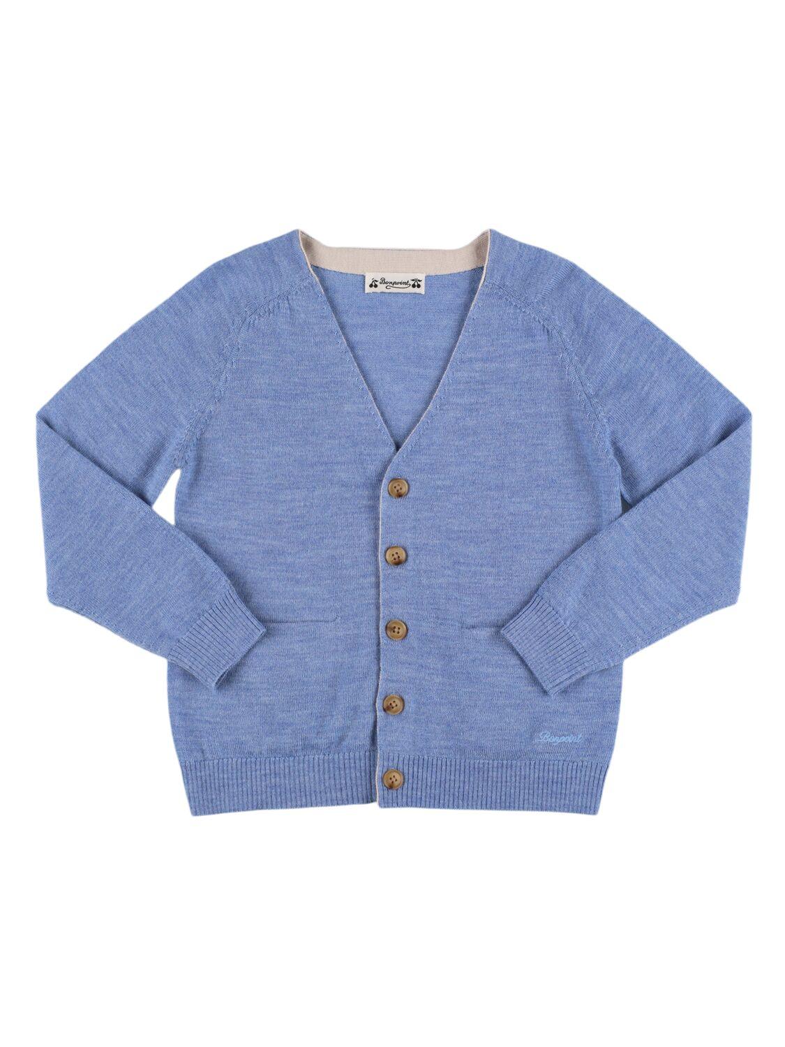 Wool Knit Cardigan by BONPOINT