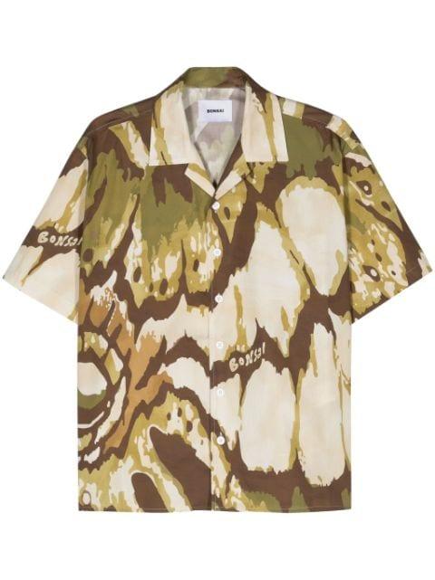 abstract-print short-sleeve shirt by BONSAI
