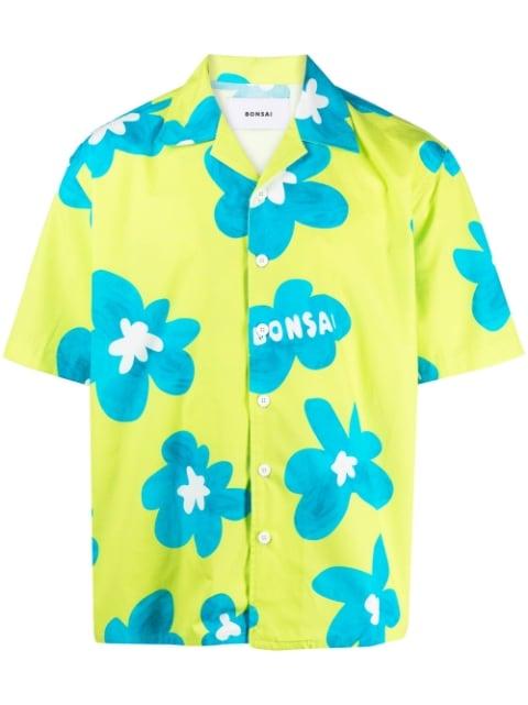 floral-print cotton shirt by BONSAI