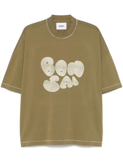 logo-embroidered T-shirt by BONSAI