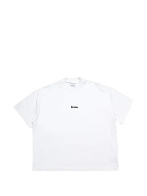 logo-print drop-shoulder T-shirt by BONSAI