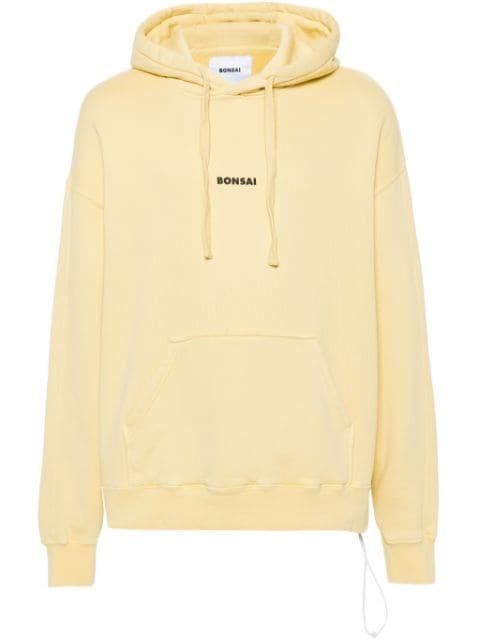 logo-print hoodie by BONSAI