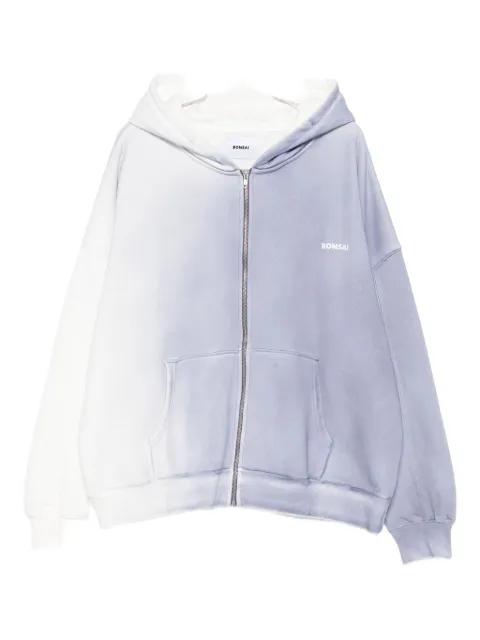 ombré-effect zip-up hoodie by BONSAI