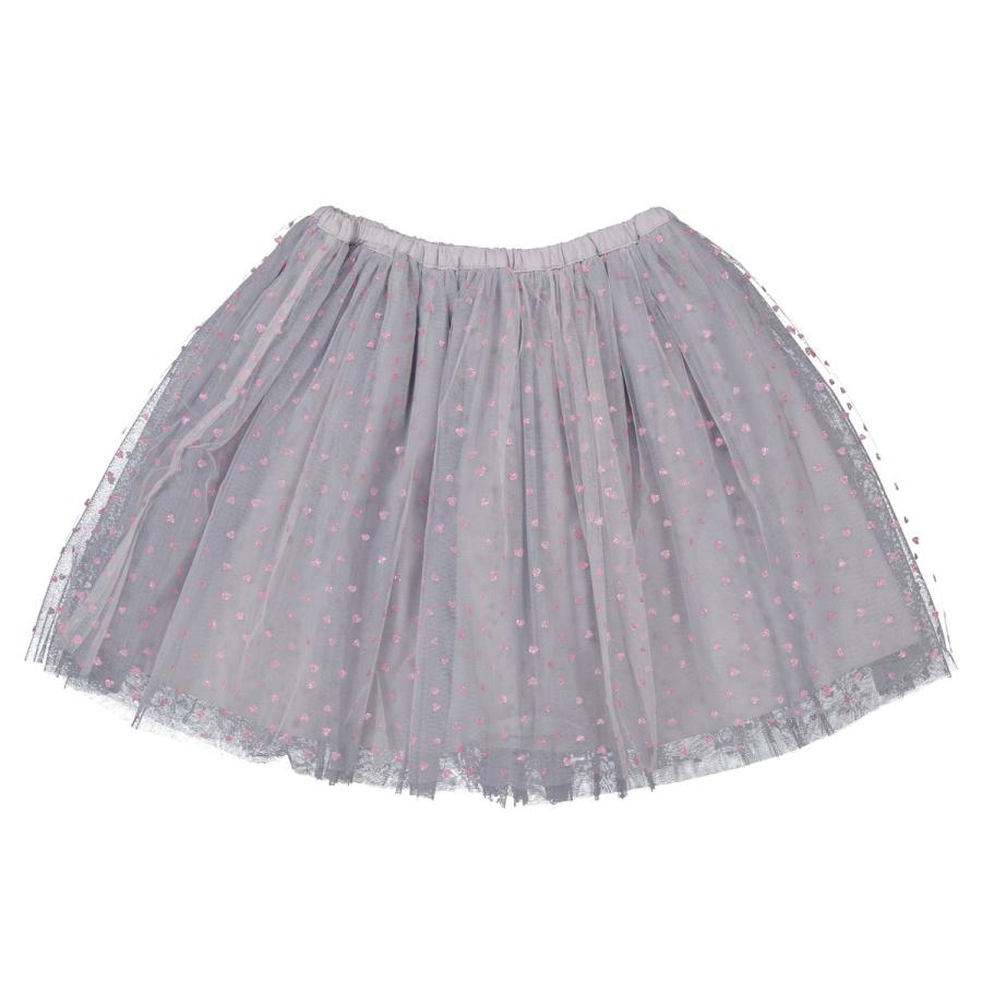 Bonton Kids Tutu Tulle Skirt In Grey by BONTON