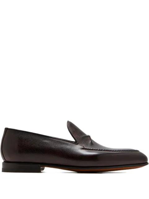 De Bustis pebble-grain leather loafers by BONTONI
