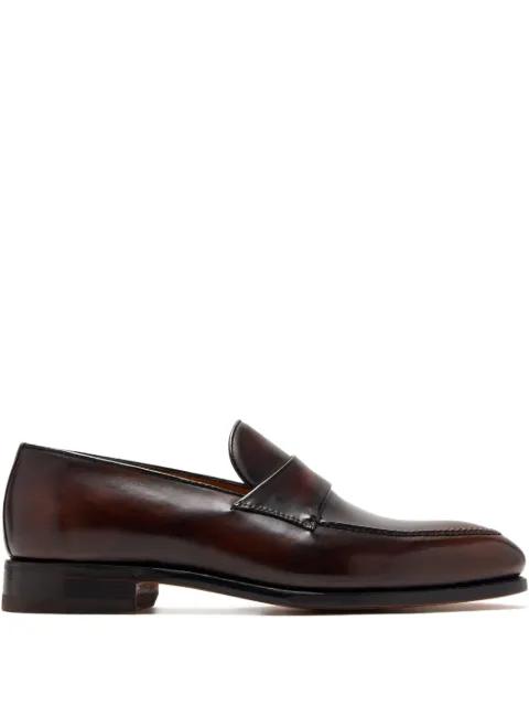 leather penny loafers by BONTONI