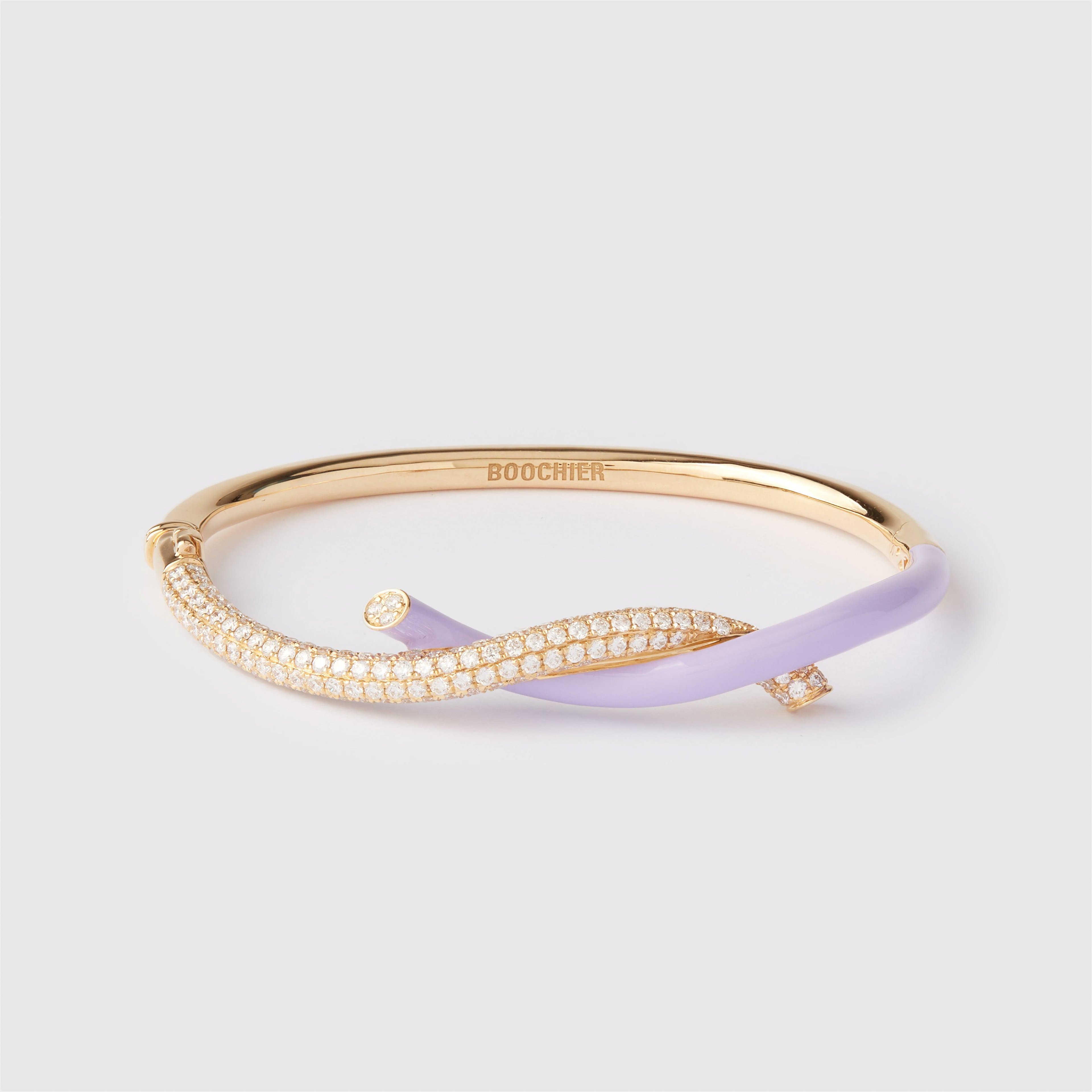 Boochier - Lilac Fruit Hoops Bangle by BOOCHIER