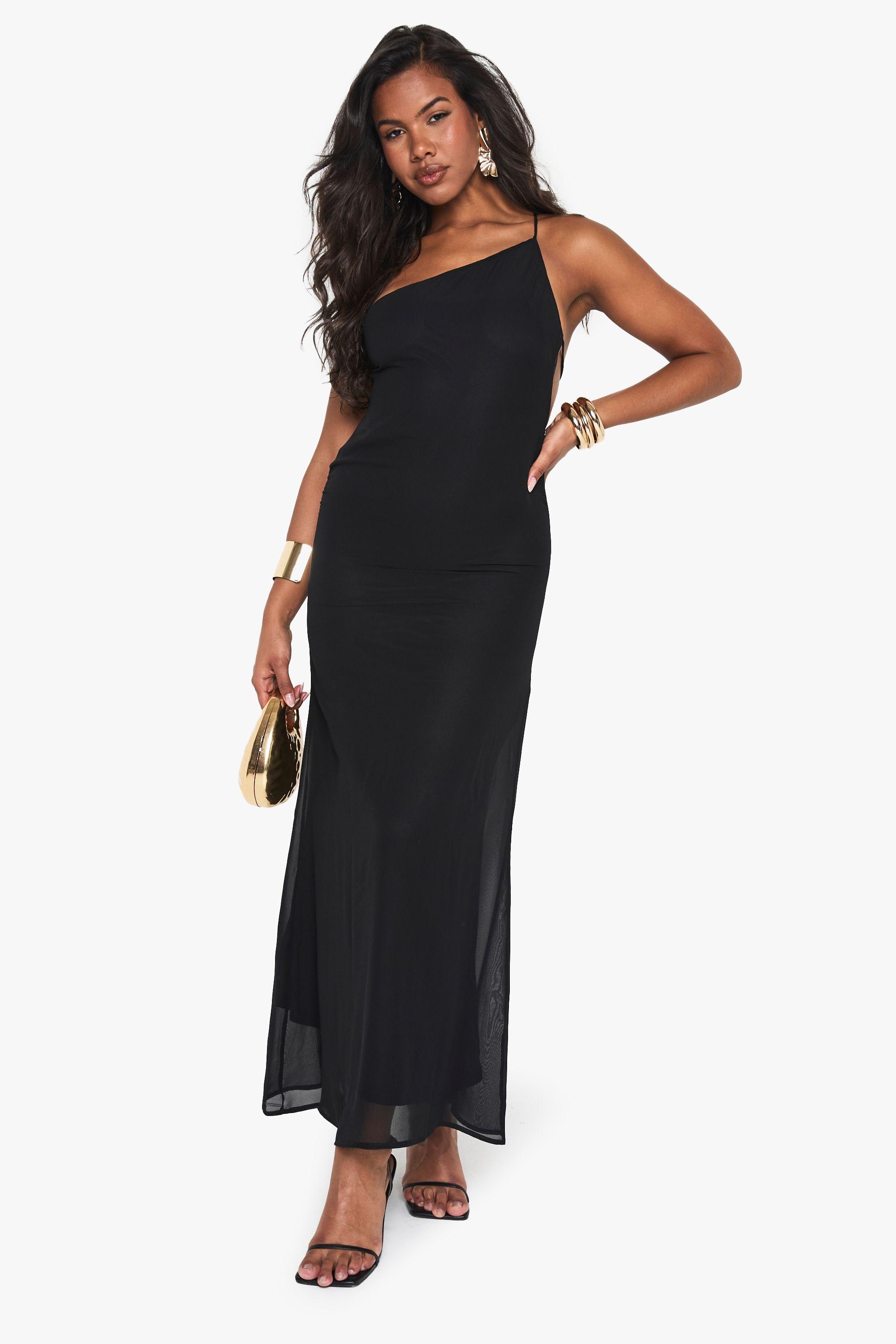 Asymmetric Column Maxi Dress by BOOHOO