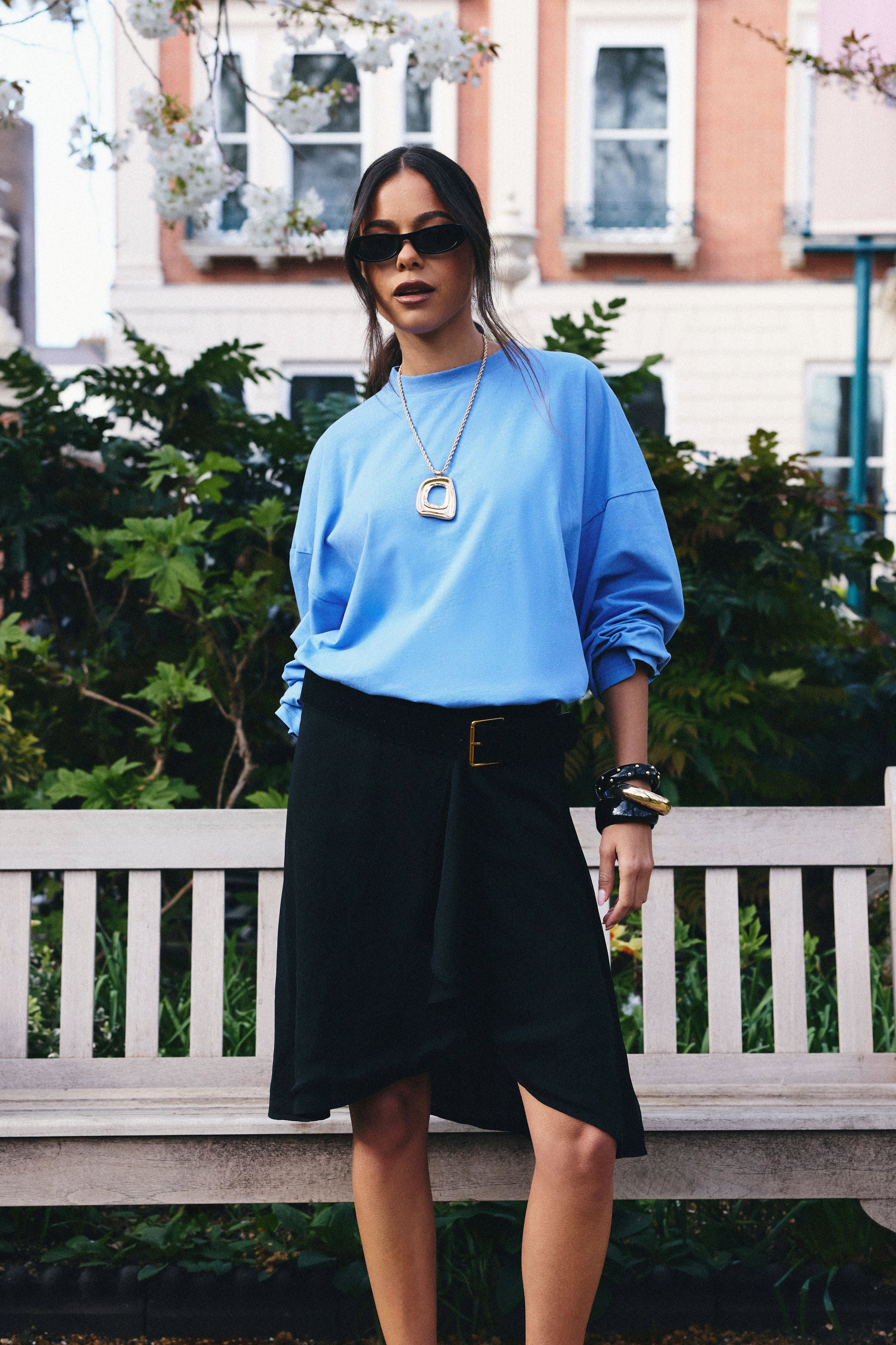 Basic Oversized Long Sleeve T-Shirt by BOOHOO