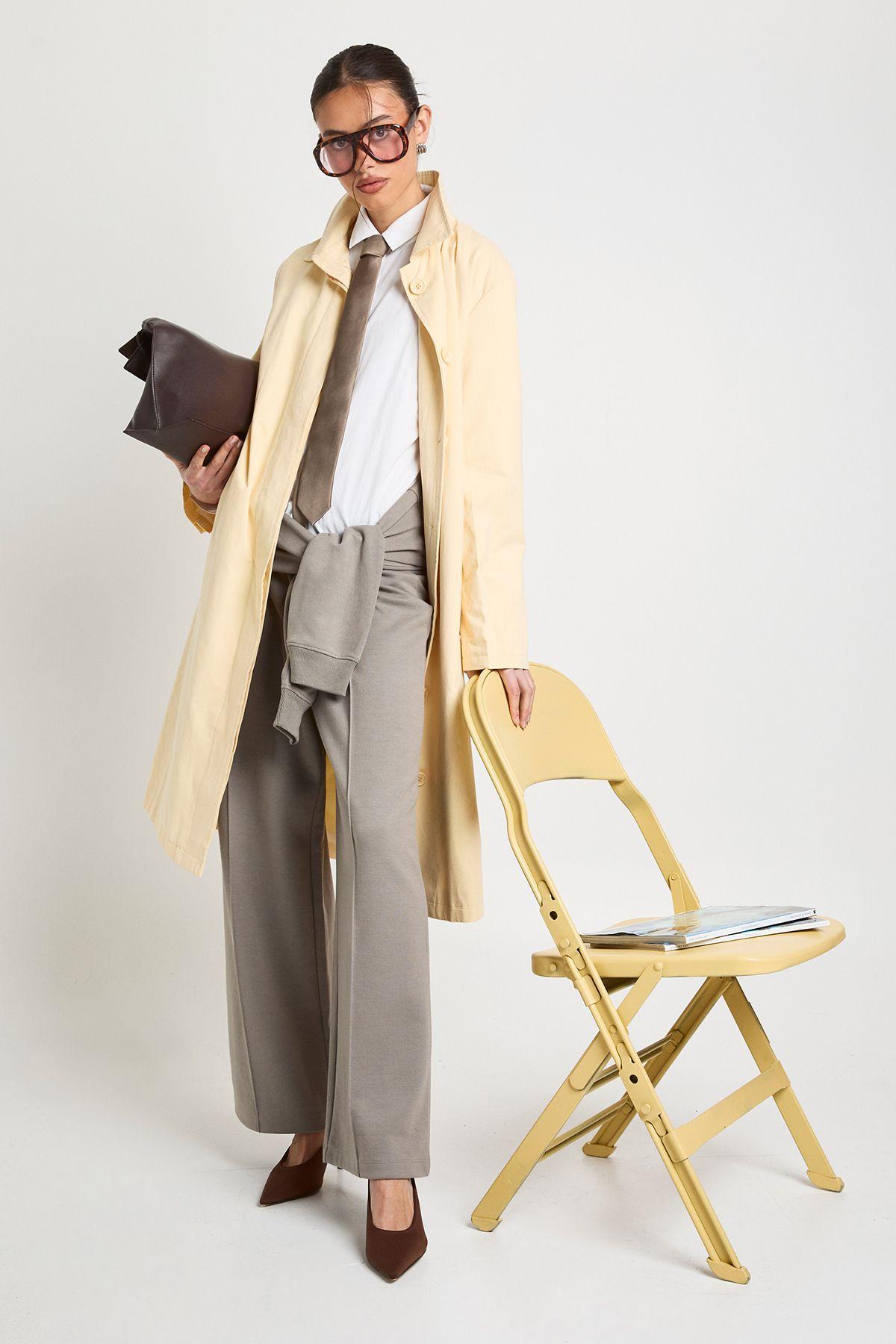Belted Trench Coat by BOOHOO