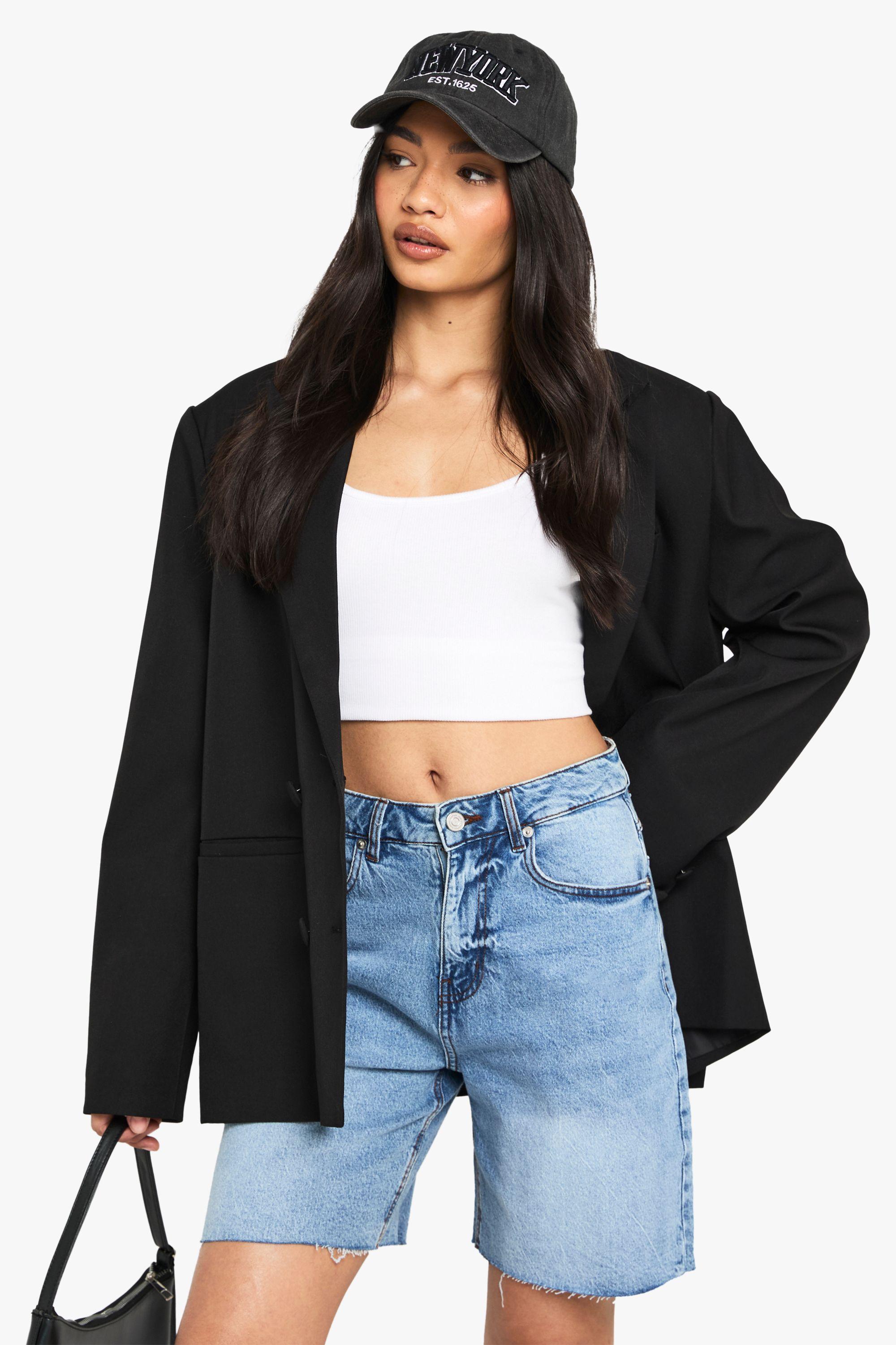 Bermuda Denim Short by BOOHOO