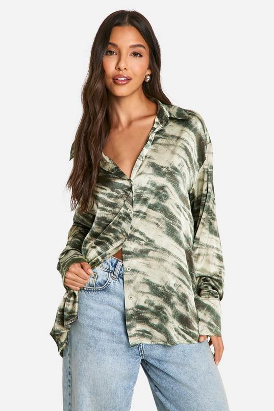 Blurred Abstract Shirt by BOOHOO