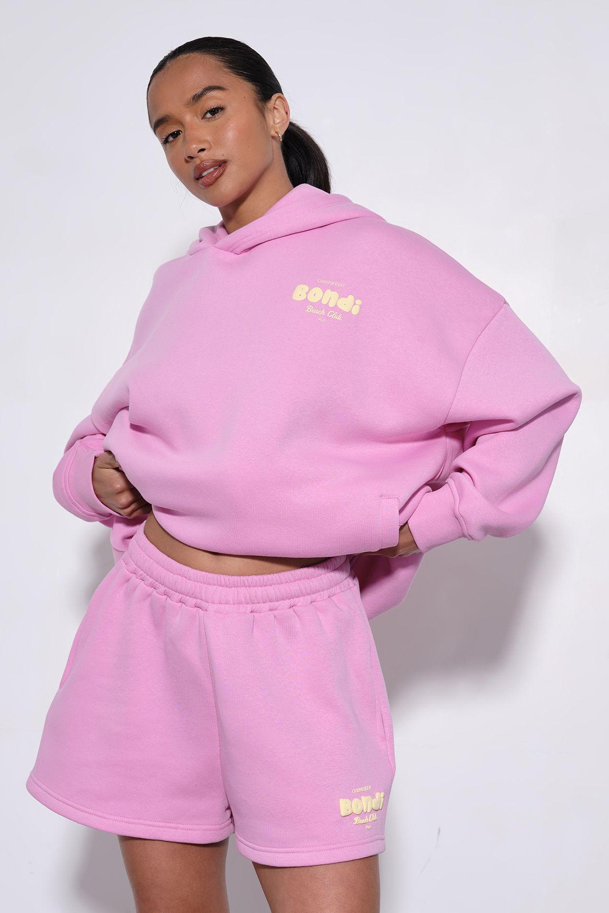 Bondi Puff Print Sweat Short by BOOHOO